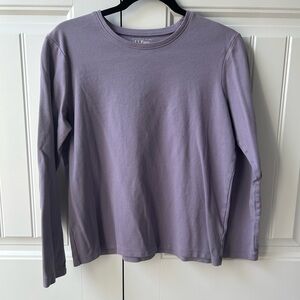 L.L.Bean Short Sleeve Crewneck Tee in Lavender